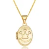 Beaverbrooks Mini B 9ct Yellow Gold Princess Locket