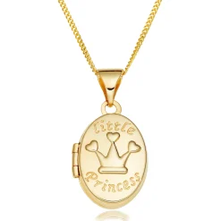 Beaverbrooks Mini B 9ct Yellow Gold Princess Locket