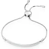 Beaverbrooks Mini B Silver Diamond ID Bracelet