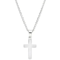Beaverbrooks Mini B Silver Cross Pendant