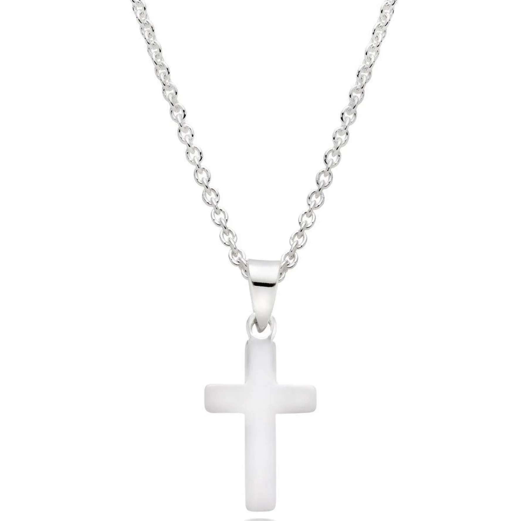 Beaverbrooks Mini B Silver Cross Pendant