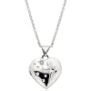 Beaverbrooks Mini B Silver Diamond Fairy Heart Locket