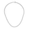 Beaverbrooks Mini B Silver Curb Necklace