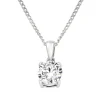 Beaverbrooks Once 18ct White Gold Diamond Solitaire Pendant