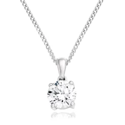 Beaverbrooks Once 18ct White Gold Diamond Pendant