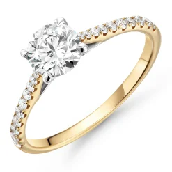 Beaverbrooks Once 18ct Yellow Gold Diamond Solitaire Engagement Ring