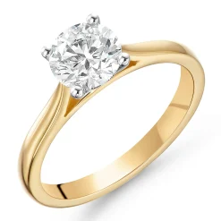 Beaverbrooks Once 18ct Yellow Gold Diamond Solitaire Ring