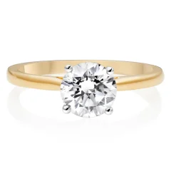 Beaverbrooks Once 18ct Yellow Gold Diamond Solitaire Engagement Ring
