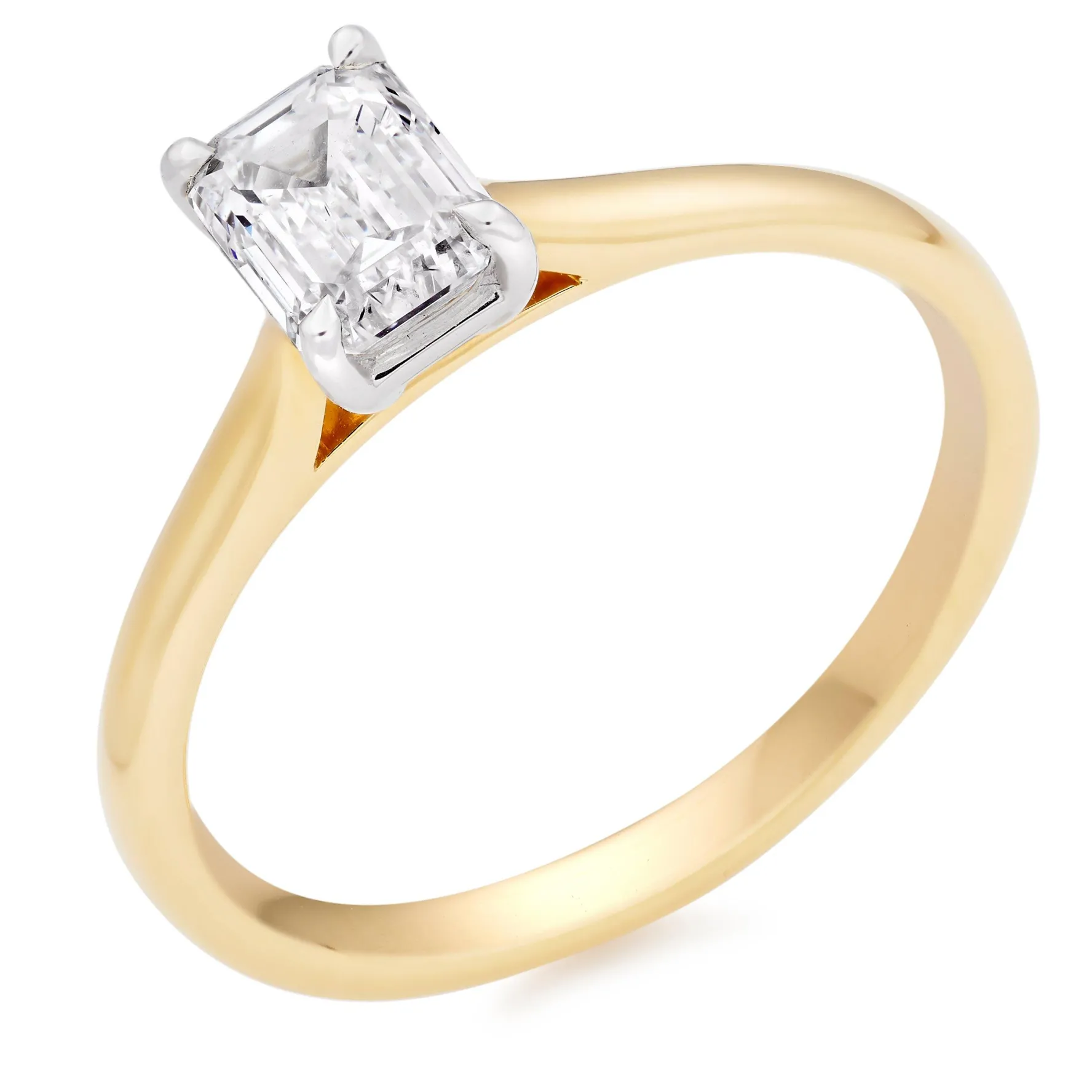 Beaverbrooks Once 18ct Yellow Gold Diamond Solitaire Ring