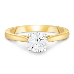Beaverbrooks Once 18ct Yellow Gold Diamond Solitaire Engagement Ring