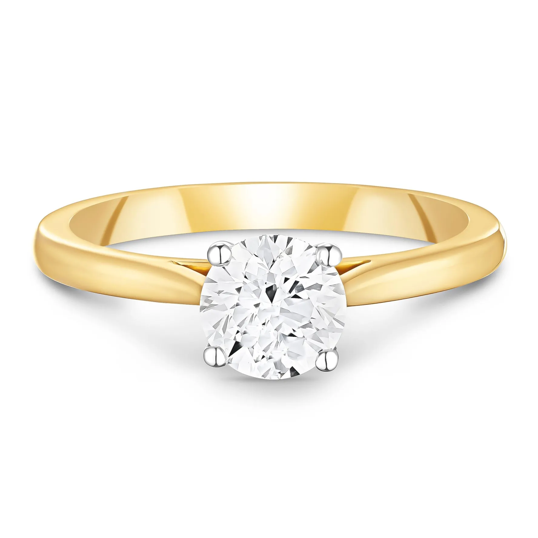 Beaverbrooks Once 18ct Yellow Gold Diamond Solitaire Engagement Ring
