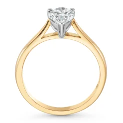 Beaverbrooks Once 18ct Yellow Gold Diamond Pear Shaped Solitaire Engagement Ring