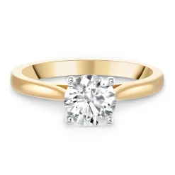Beaverbrooks Once 18ct Yellow Gold Diamond Solitaire Ring