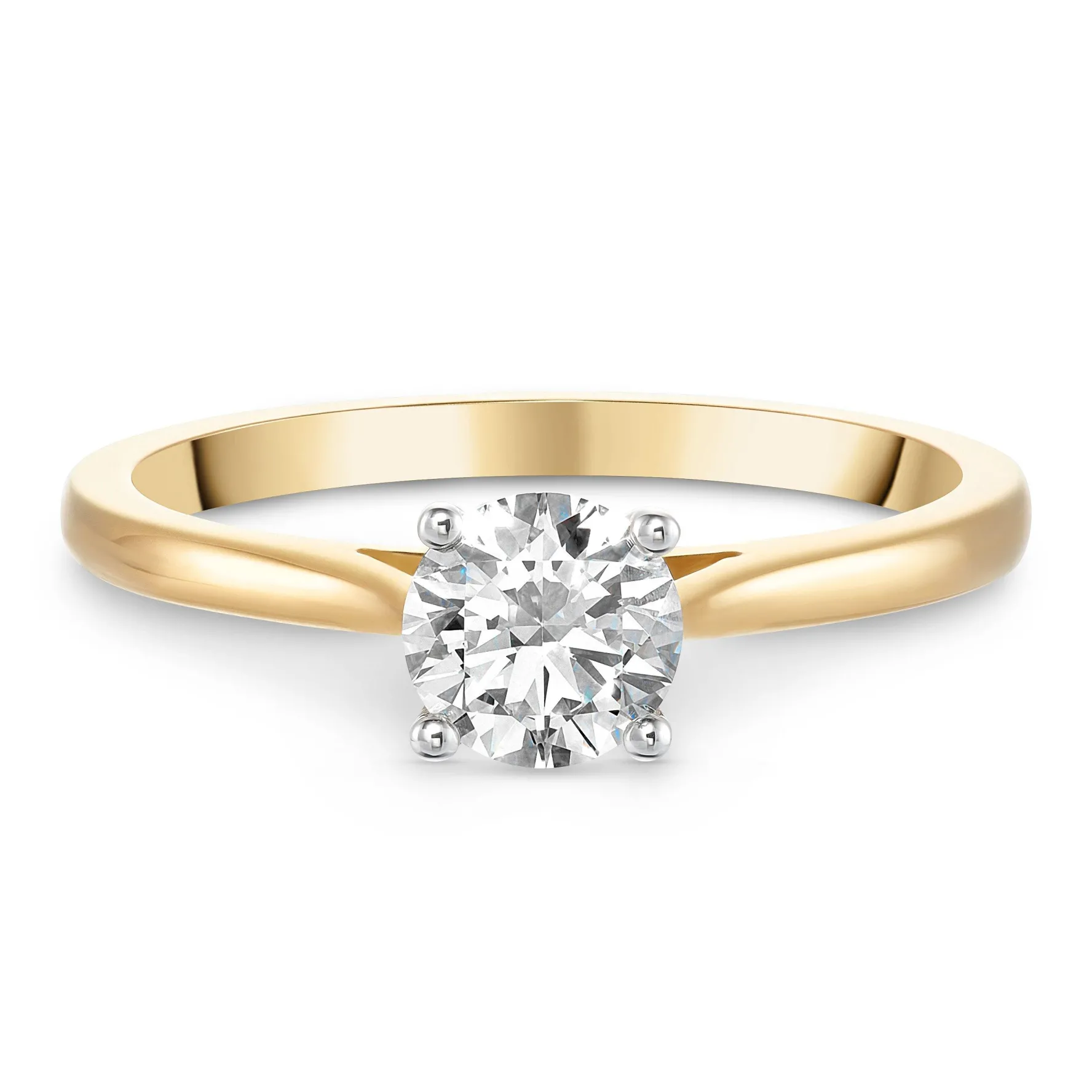 Beaverbrooks Once 18ct Yellow Gold Diamond Solitaire Ring