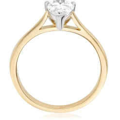 Beaverbrooks Once 18ct Yellow Gold Diamond Pear Shaped Solitaire Engagement Ring