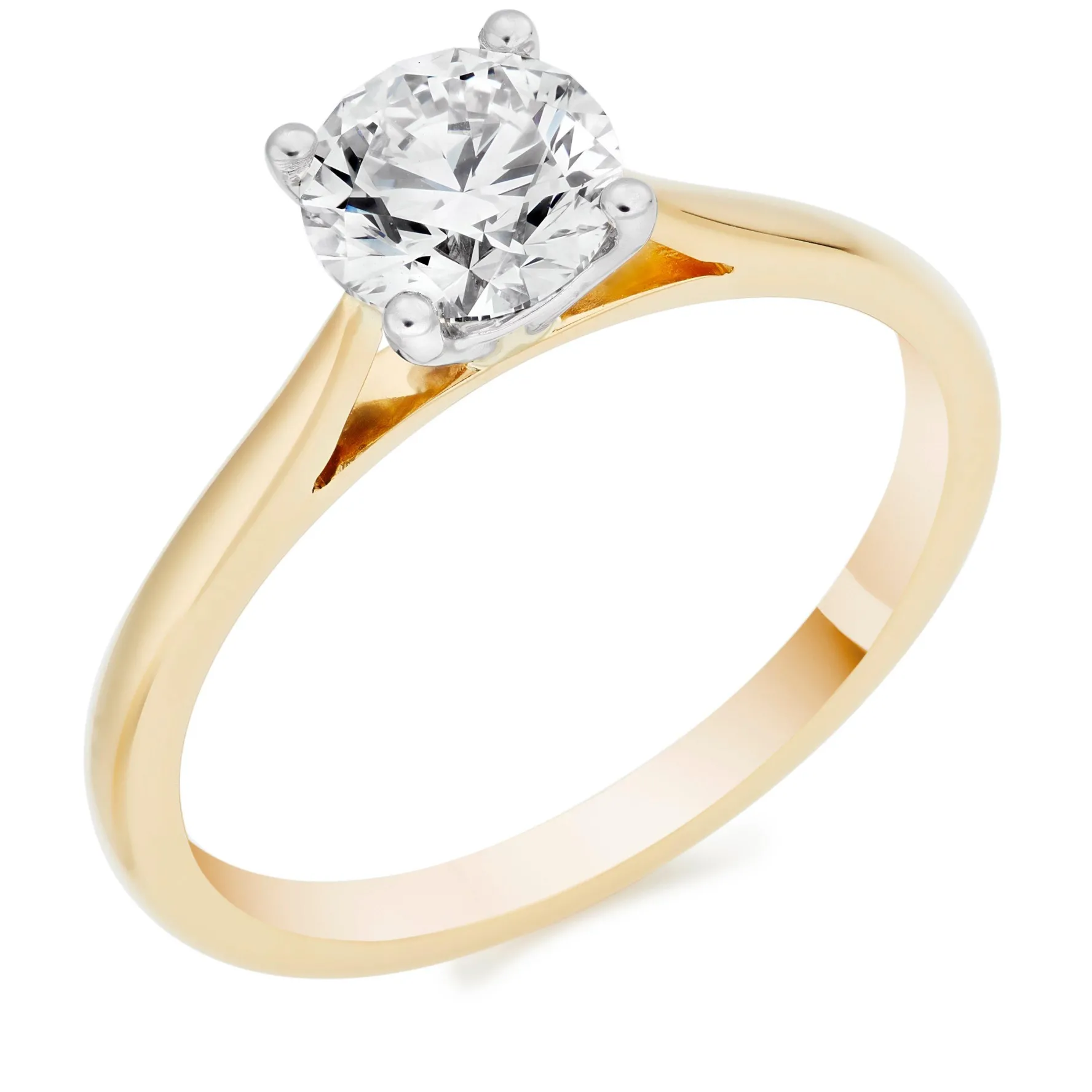 Beaverbrooks Once 18ct Yellow Gold Diamond Solitaire Engagement Ring