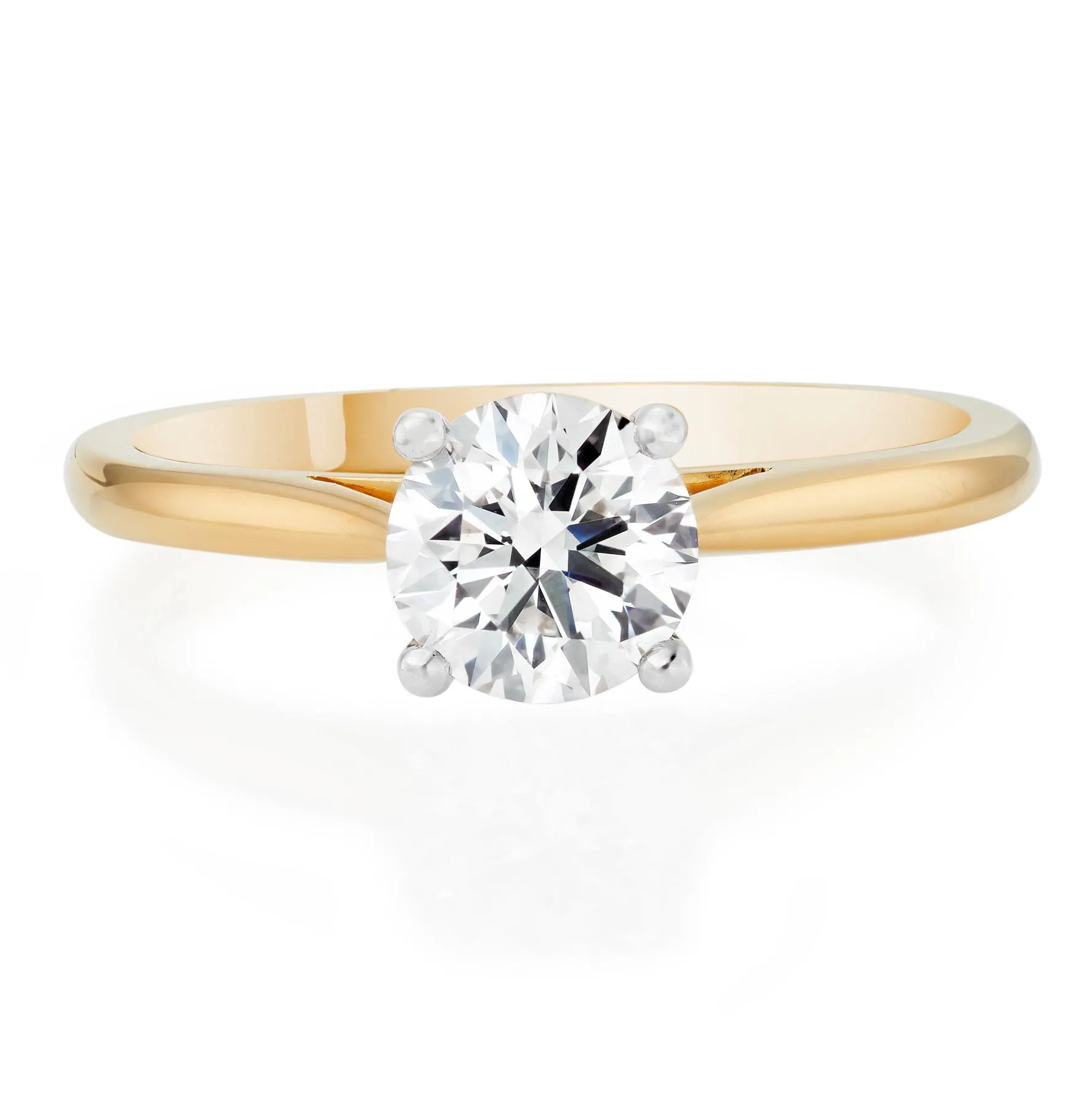 Beaverbrooks Once 18ct Yellow Gold Diamond Solitaire Engagement Ring