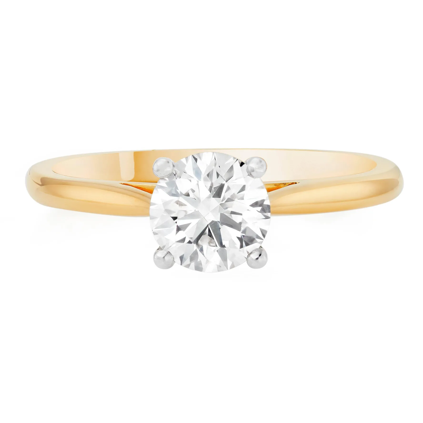 Beaverbrooks Once 18ct Yellow Gold Diamond Solitaire Engagement Ring