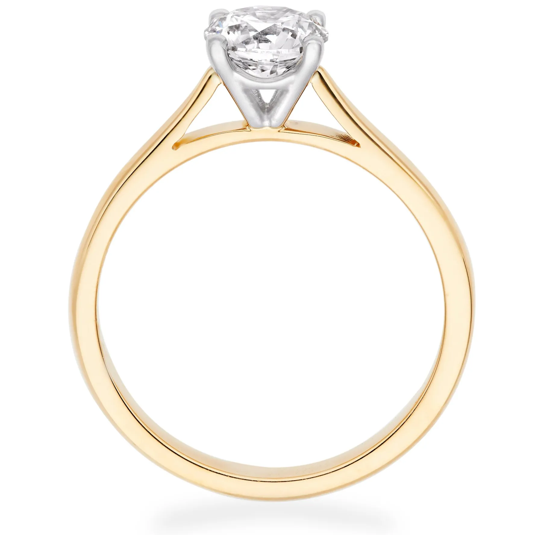 Beaverbrooks Once 18ct Yellow Gold Diamond Solitaire Engagement Ring