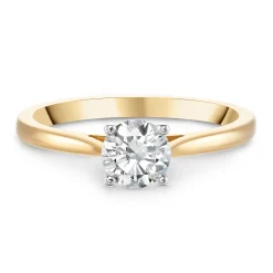 Beaverbrooks Once 18ct Yellow Gold Diamond Solitaire Ring