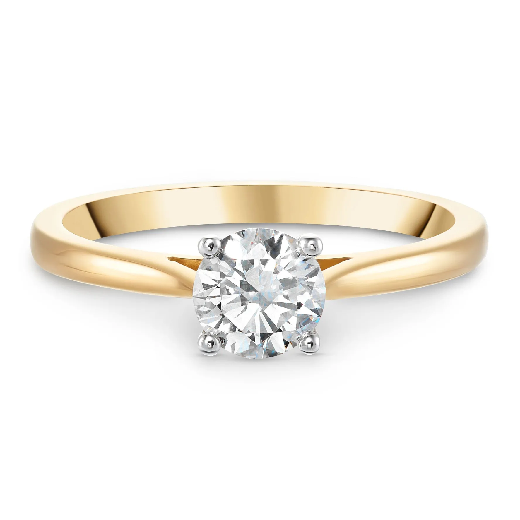 Beaverbrooks Once 18ct Yellow Gold Diamond Solitaire Ring