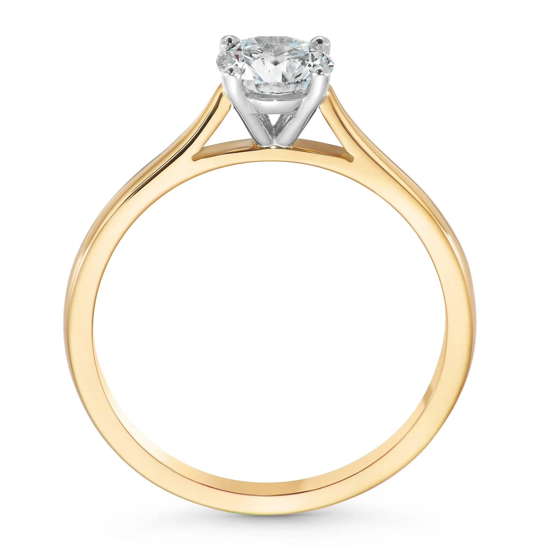 Beaverbrooks Once 18ct Yellow Gold Diamond Solitaire Ring
