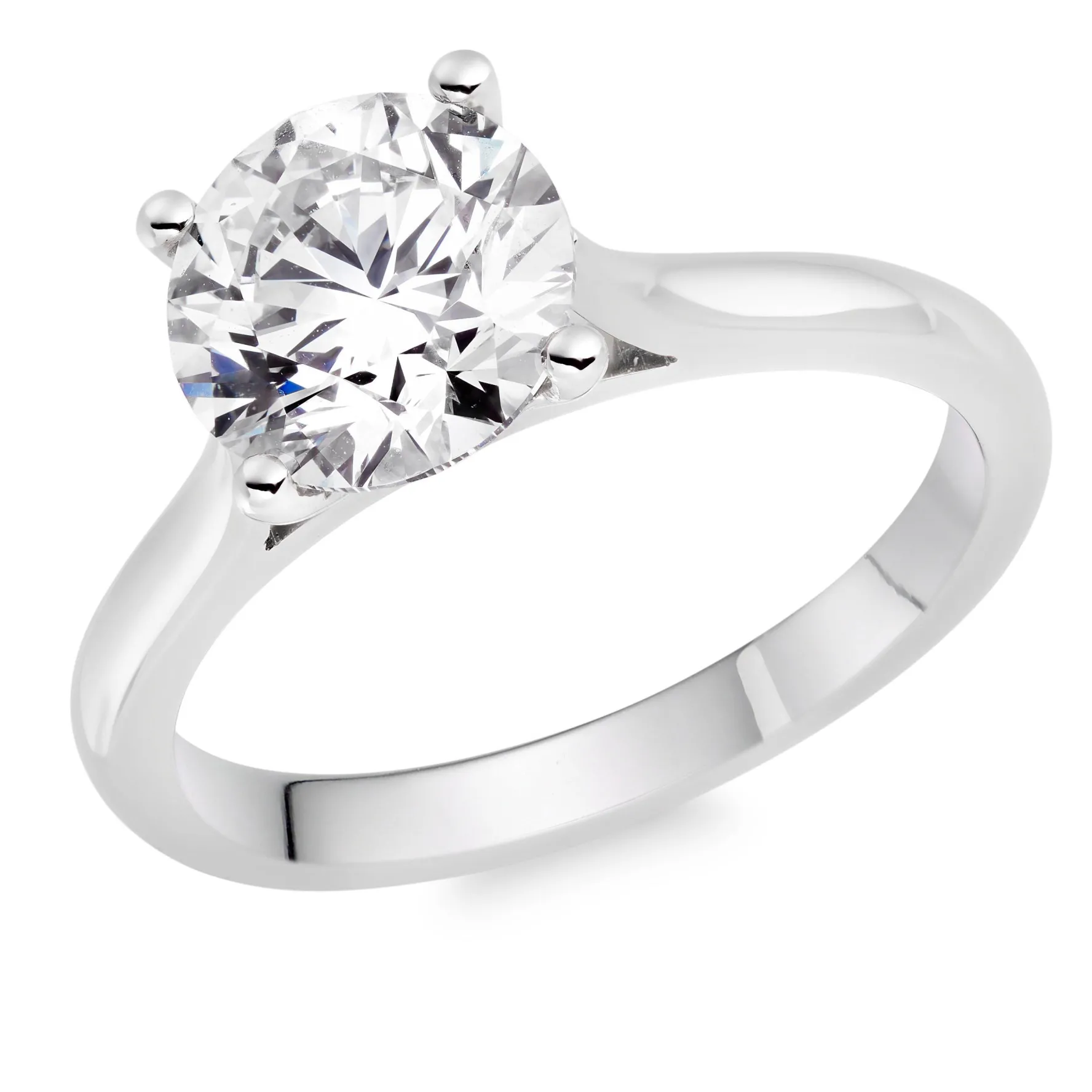 Beaverbrooks Once Platinum Diamond Solitaire Ring
