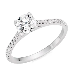 Beaverbrooks Once Platinum Diamond Solitaire Engagement Ring