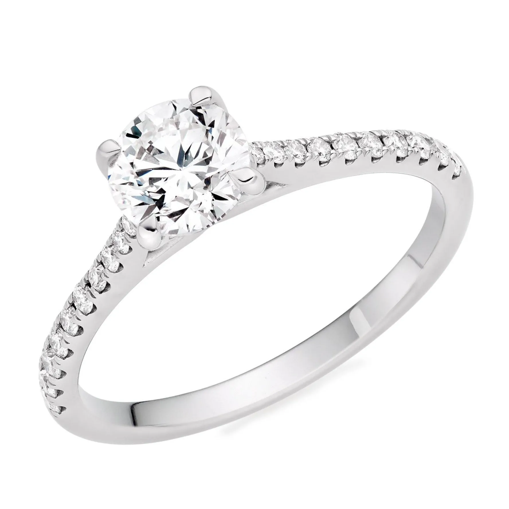 Beaverbrooks Once Platinum Diamond Solitaire Engagement Ring