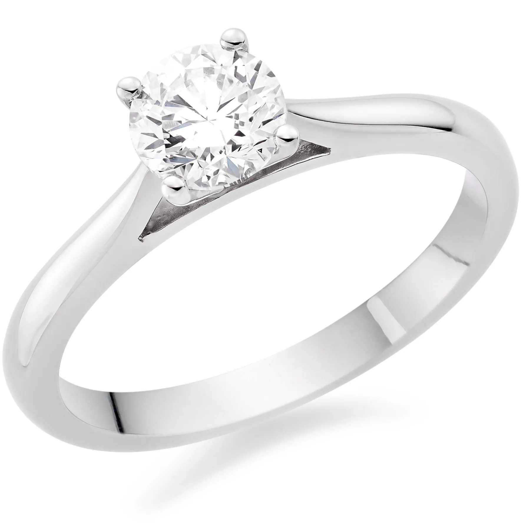 Beaverbrooks Once Platinum Diamond Solitaire Ring