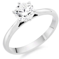 Beaverbrooks Once Platinum Diamond Solitaire Ring
