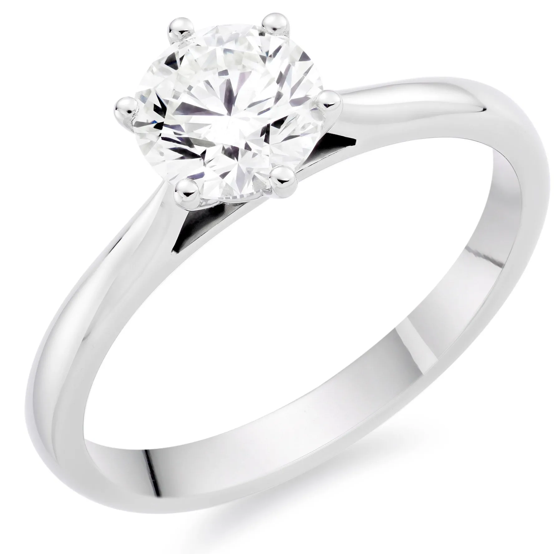 Beaverbrooks Once Platinum Diamond Solitaire Ring