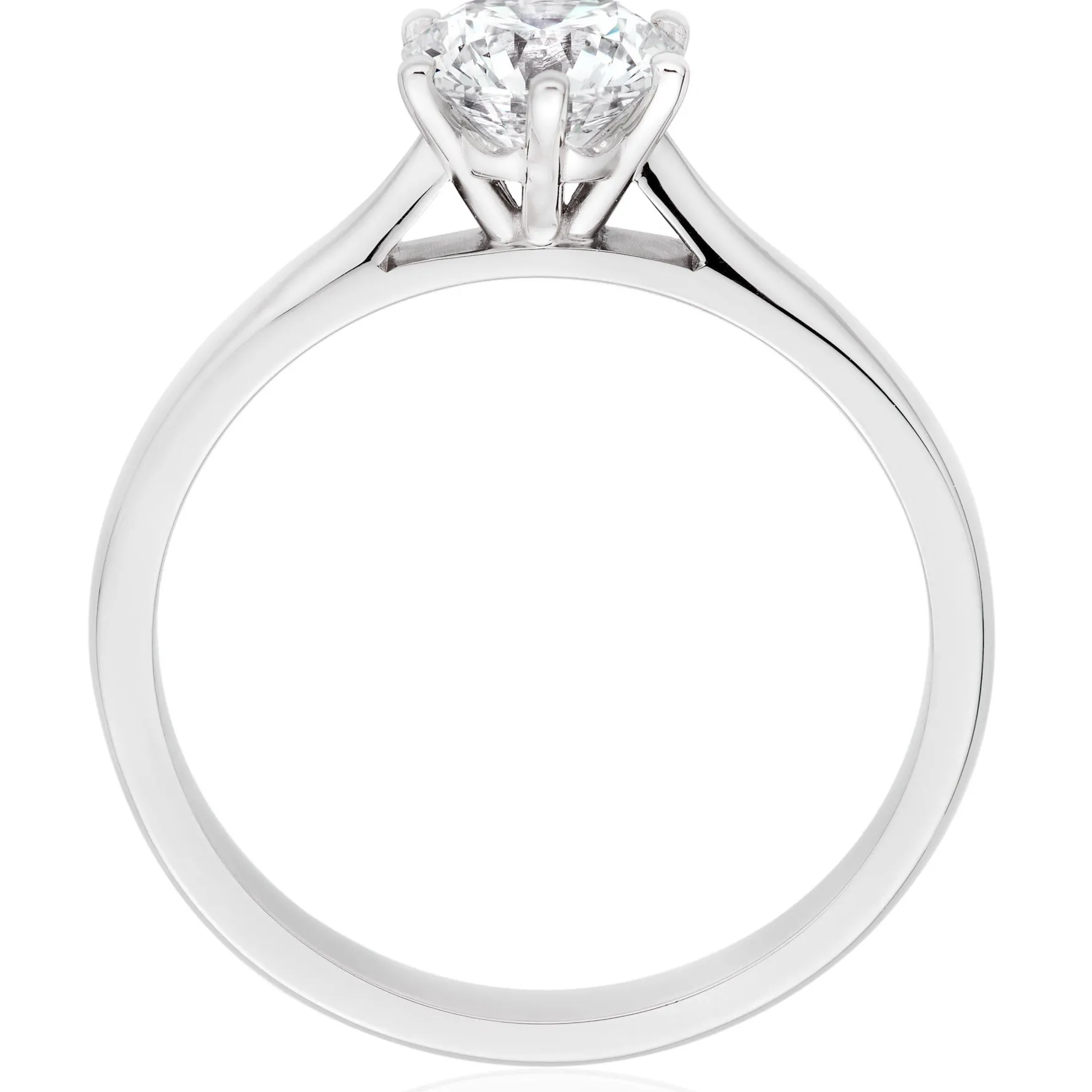 Beaverbrooks Once Platinum Diamond Solitaire Ring