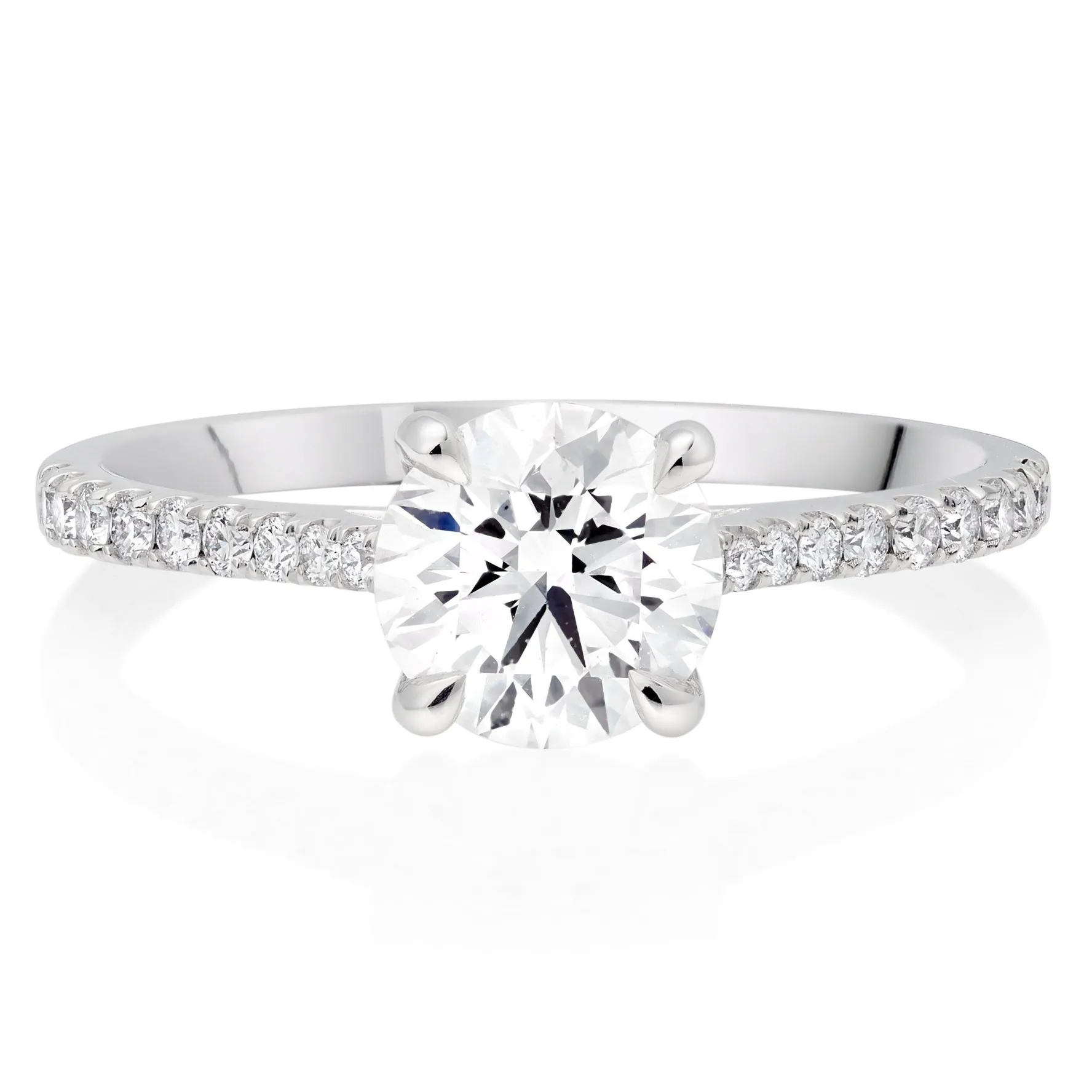 Beaverbrooks Once Platinum Diamond Solitaire Ring