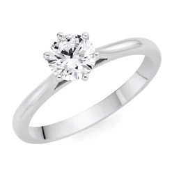 Beaverbrooks Once Platinum Diamond Solitaire Ring