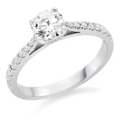 Beaverbrooks Once Platinum Diamond Solitaire Ring