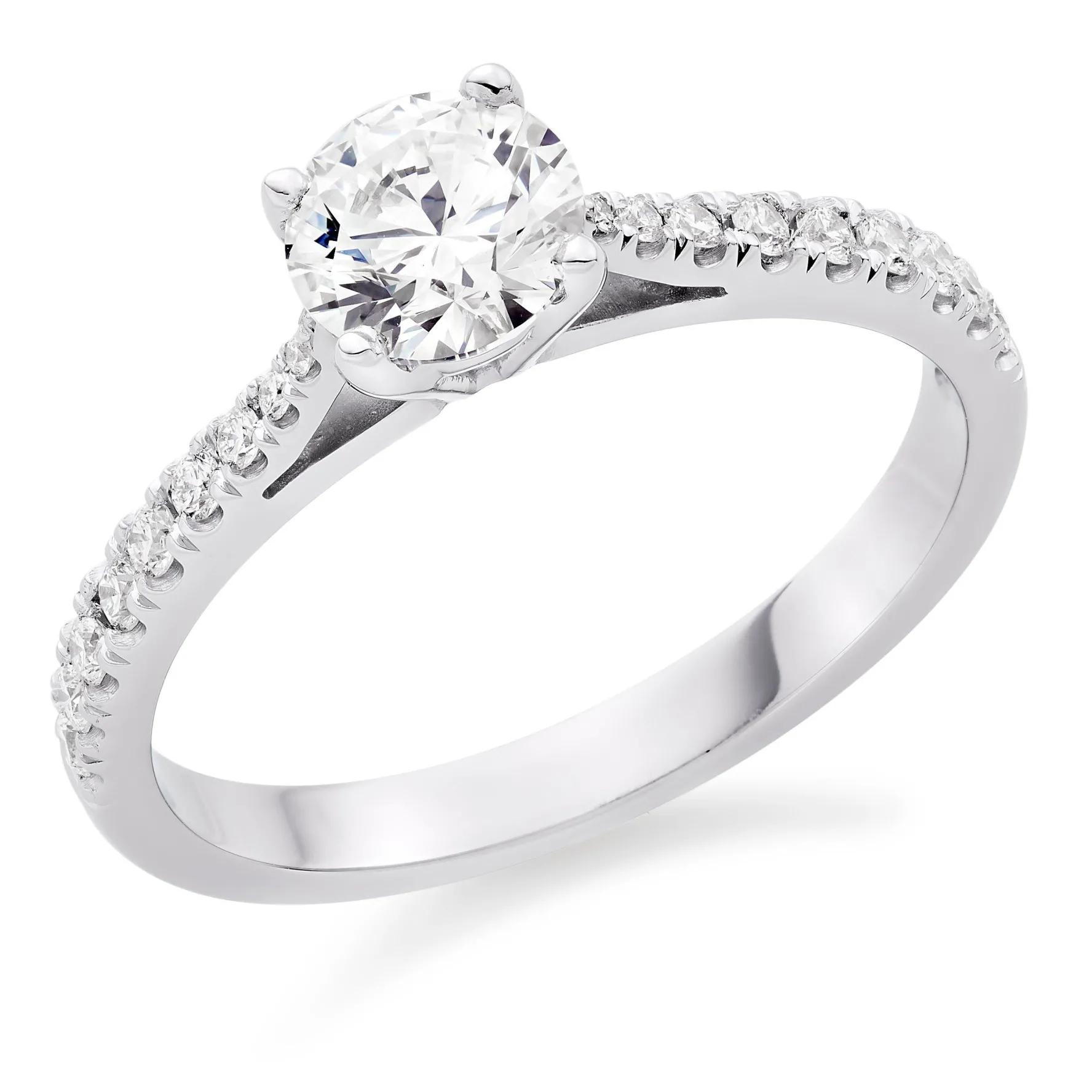 Beaverbrooks Once Platinum Diamond Solitaire Ring