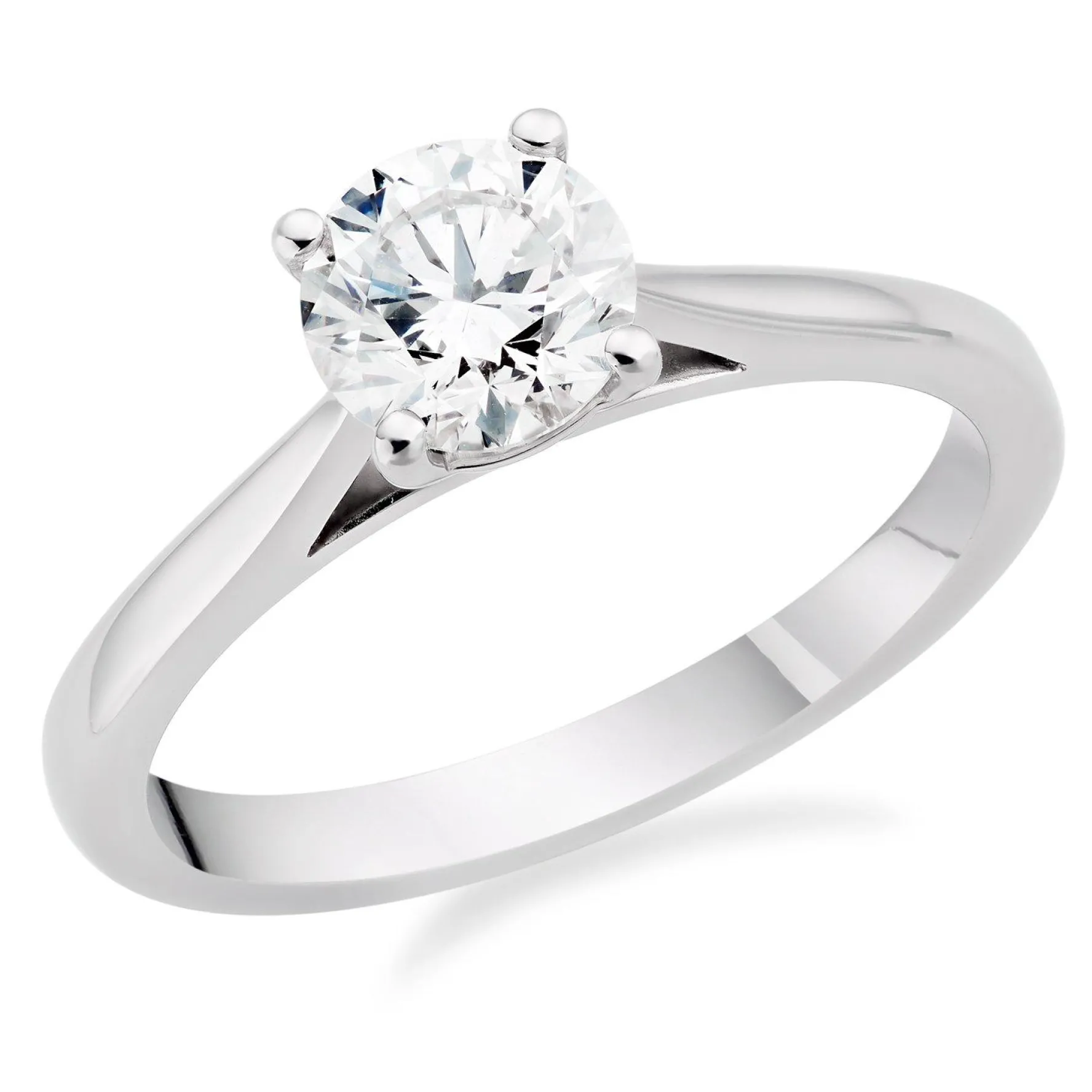 Beaverbrooks Once Platinum Diamond Solitaire Ring