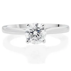 Beaverbrooks Once Platinum Diamond Solitaire Ring