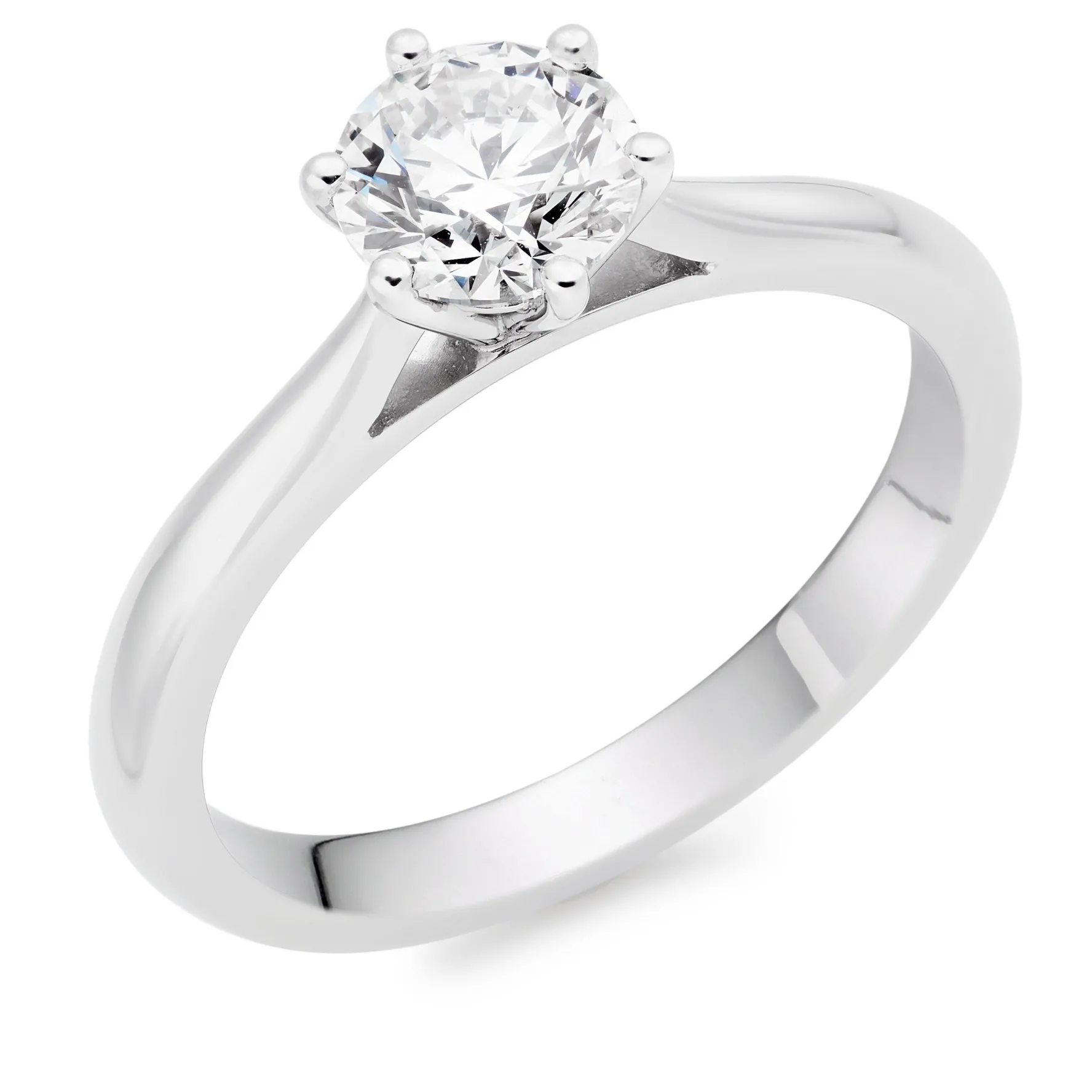 Beaverbrooks Once Platinum Diamond Solitaire Engagement Ring