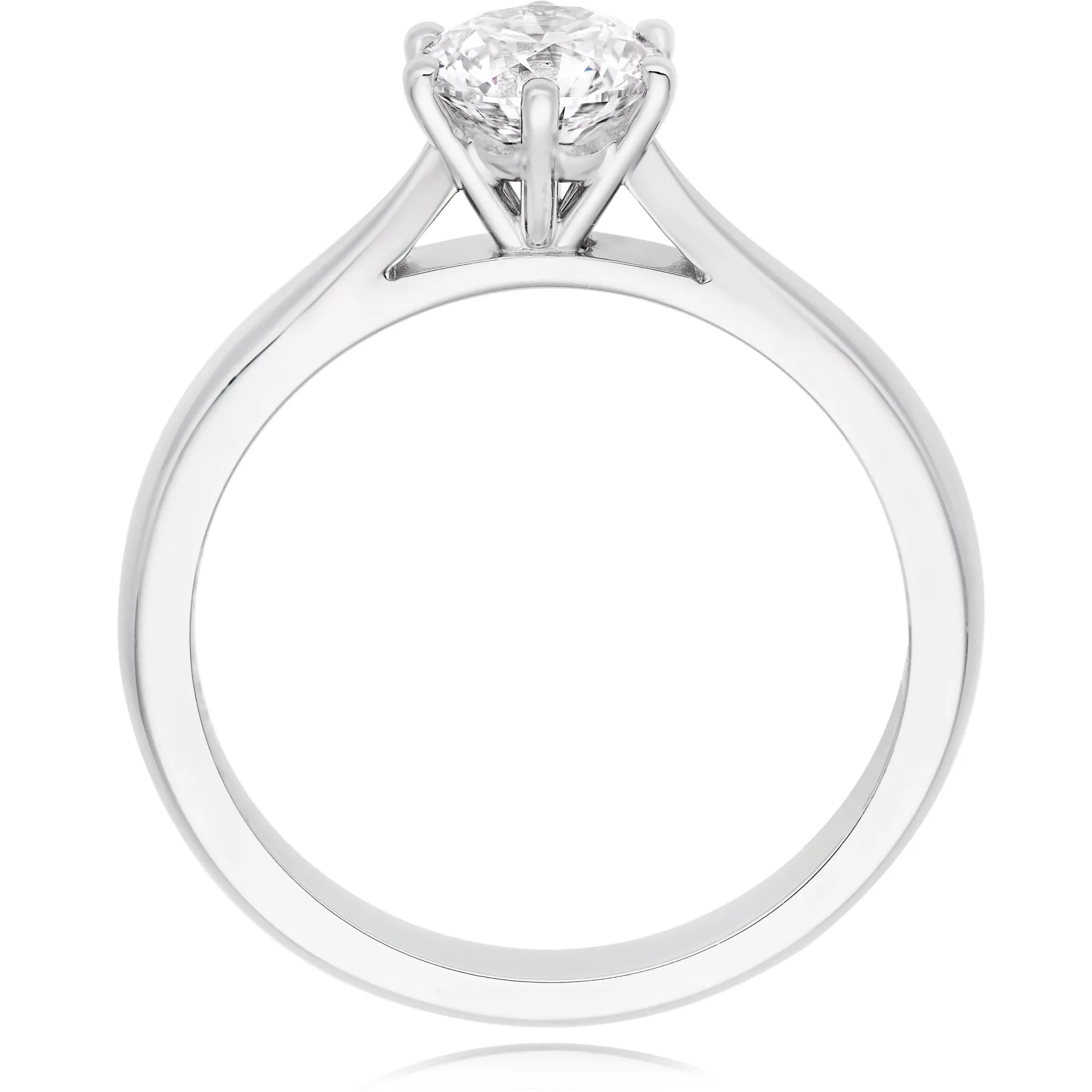 Beaverbrooks Once Platinum Diamond Solitaire Engagement Ring
