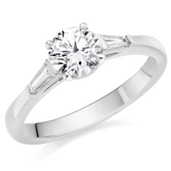Beaverbrooks Once Platinum Diamond Three Stone Ring