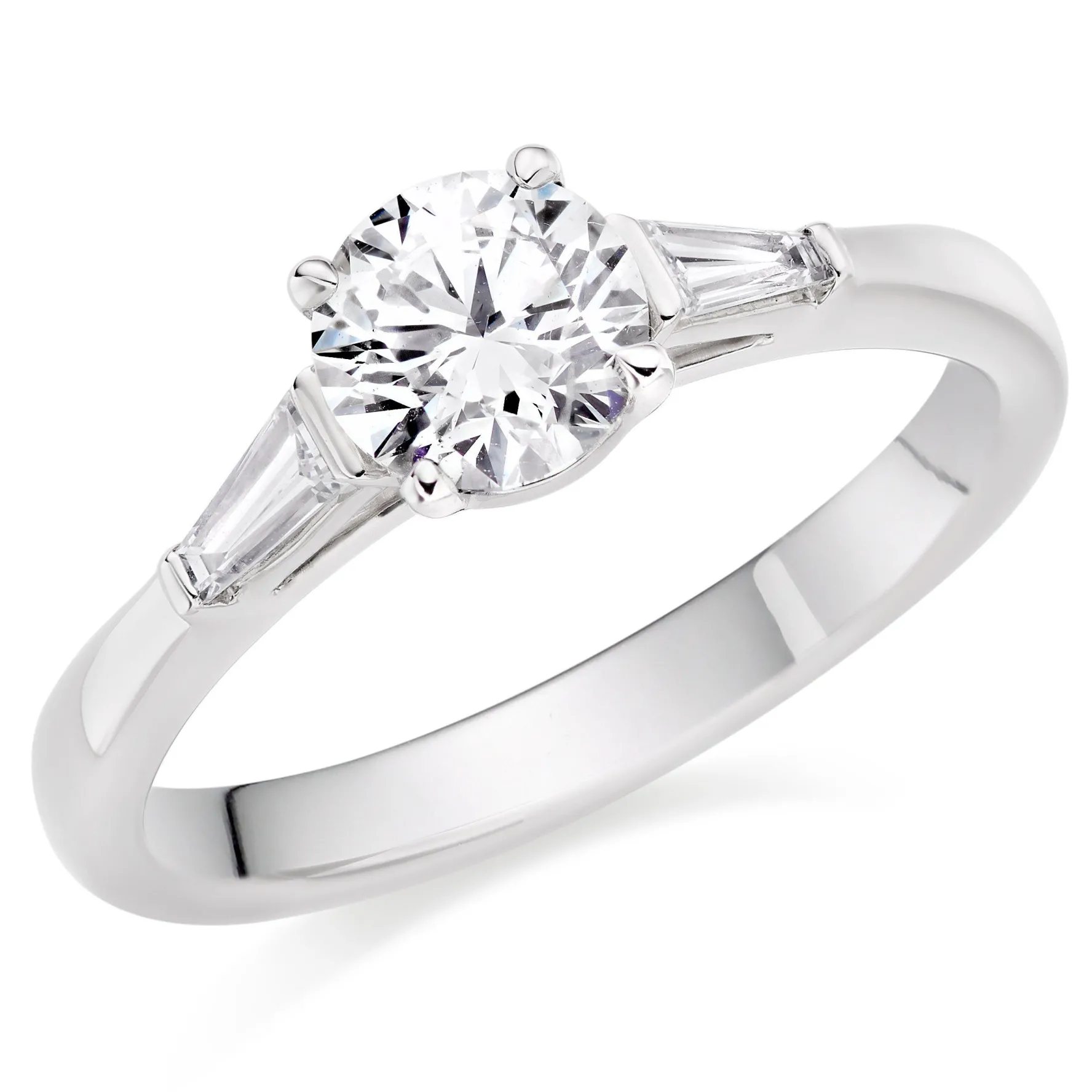 Beaverbrooks Once Platinum Diamond Three Stone Ring