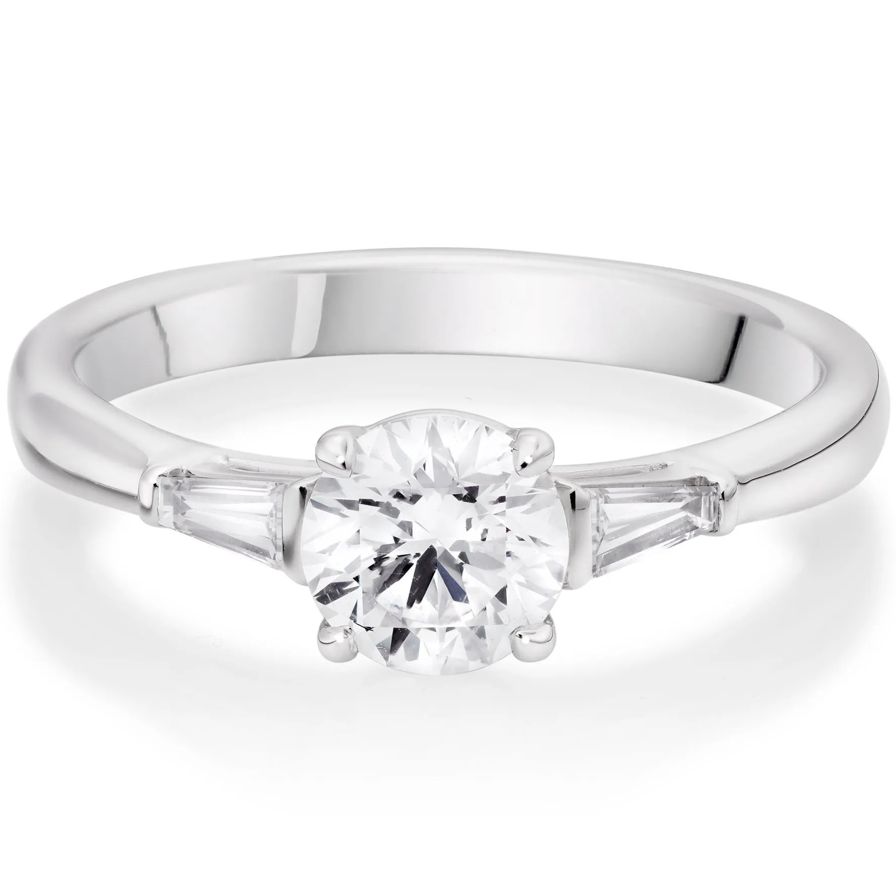 Beaverbrooks Once Platinum Diamond Three Stone Ring
