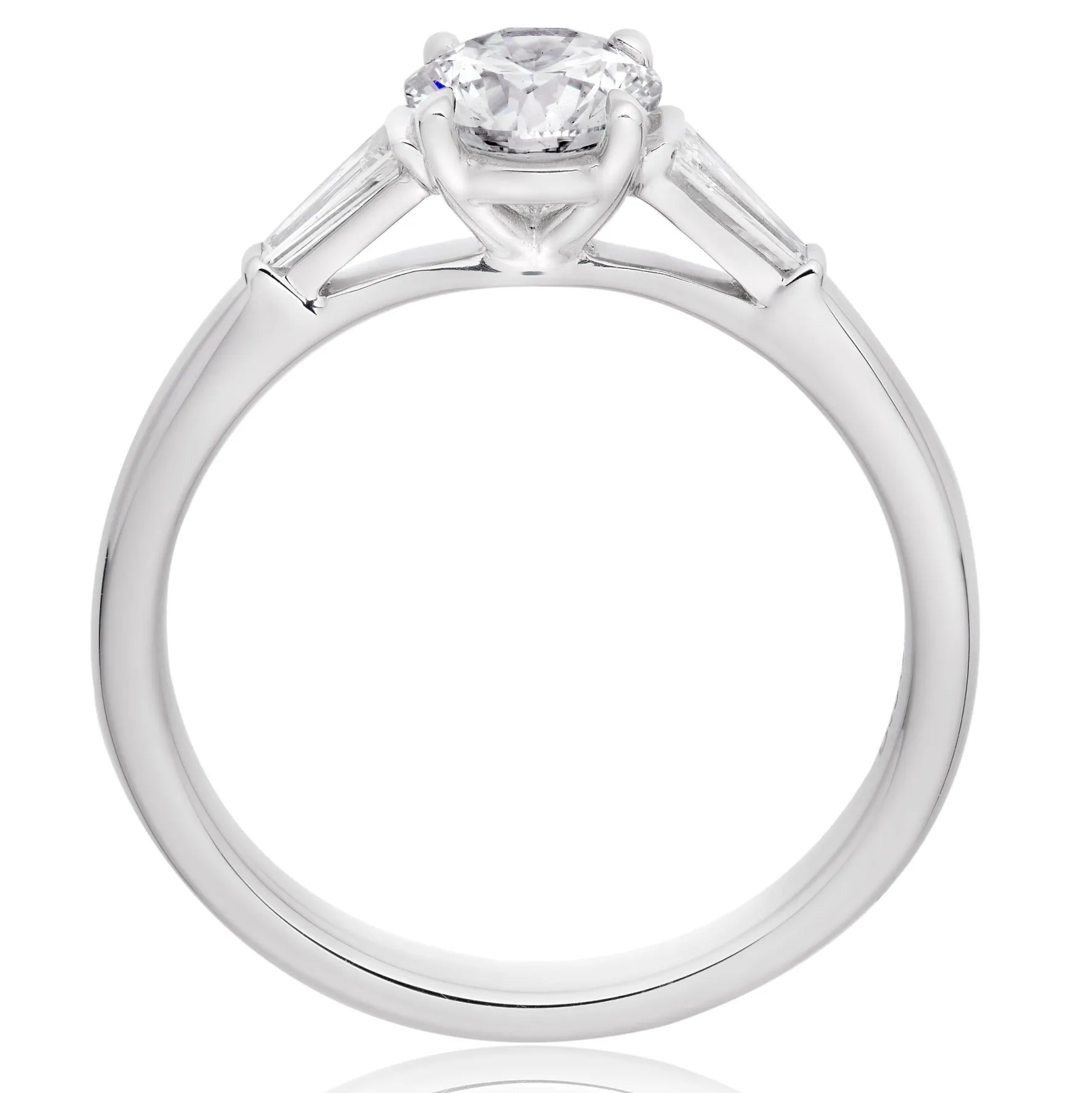 Beaverbrooks Once Platinum Diamond Three Stone Ring