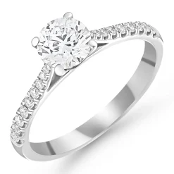 Beaverbrooks Once Platinum Diamond Solitaire Engagement Ring