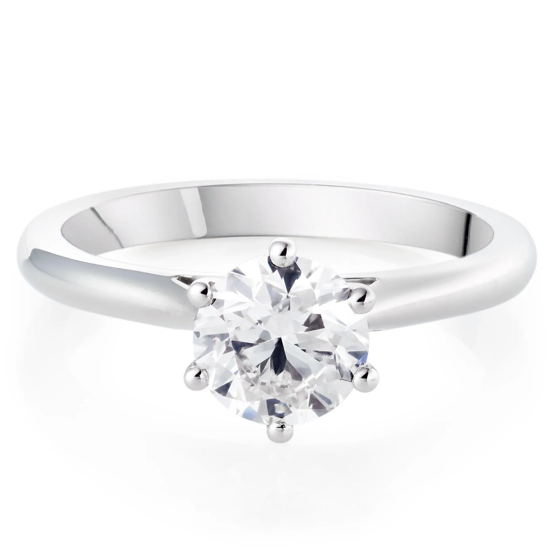 Beaverbrooks Once Platinum Diamond Solitaire Ring
