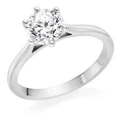 Beaverbrooks Once Platinum Diamond Solitaire Ring