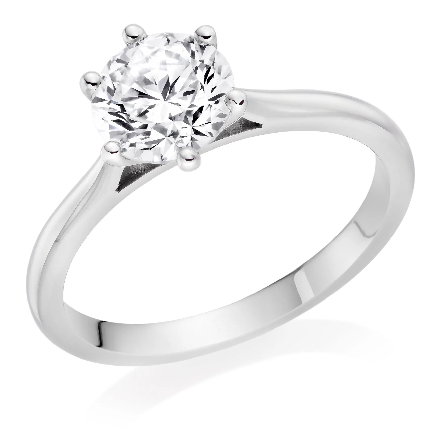 Beaverbrooks Once Platinum Diamond Solitaire Ring