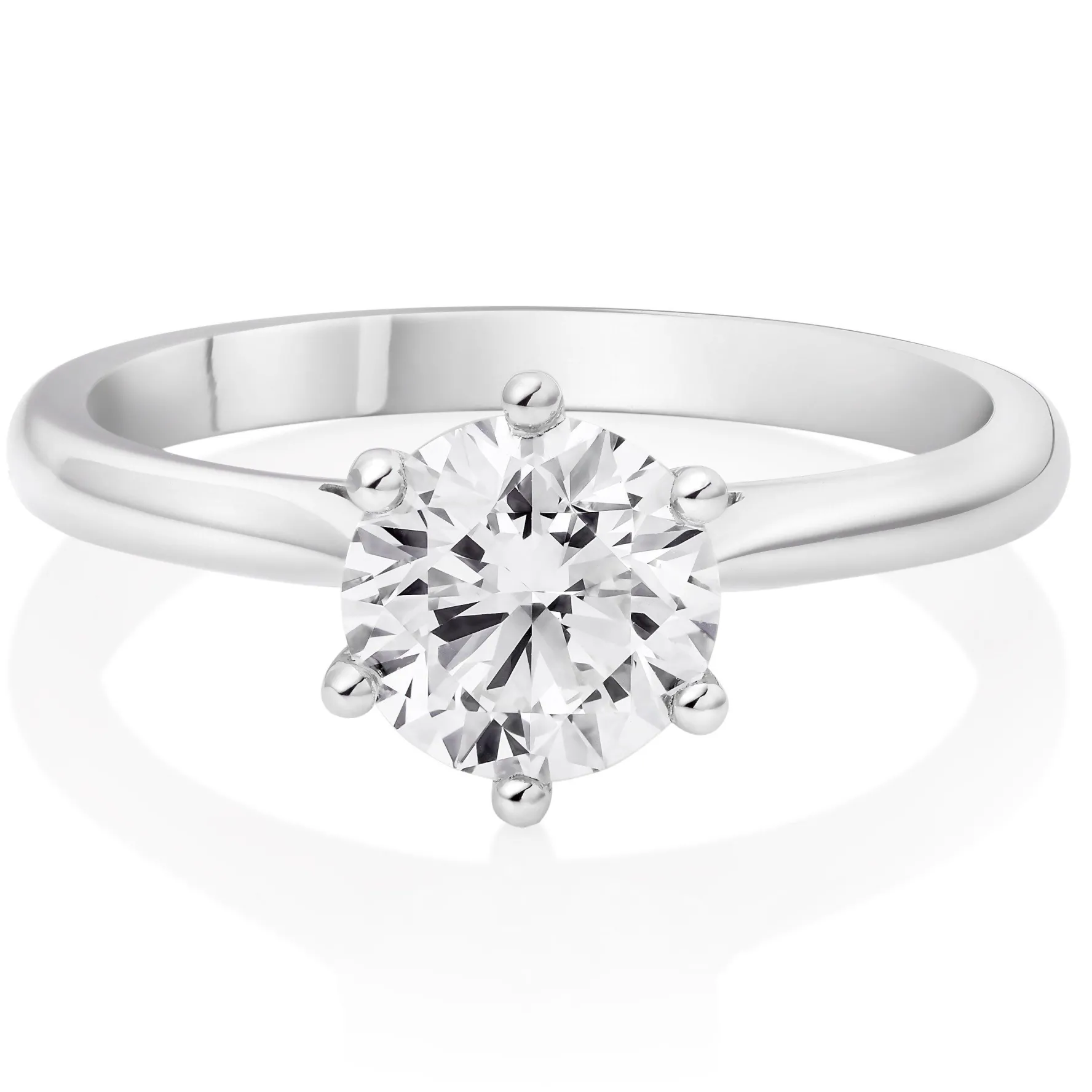 Beaverbrooks Once Platinum Diamond Solitaire Ring